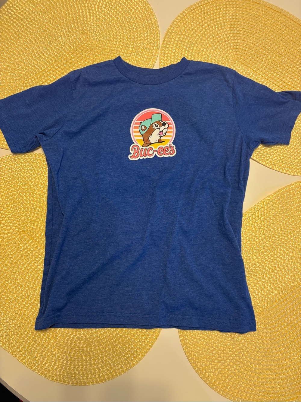 Buc-ee's kids Blue Graphic Short Sleeve Tee